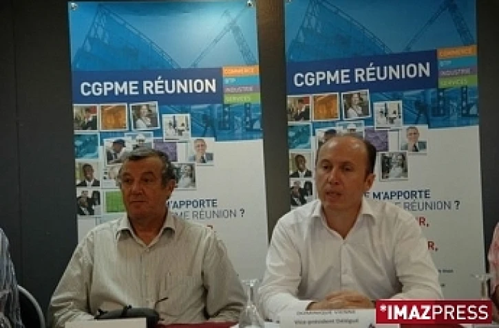 Dominique Vienne (à droite sur la photo) a été élu président de la CGPME (Photo archives)