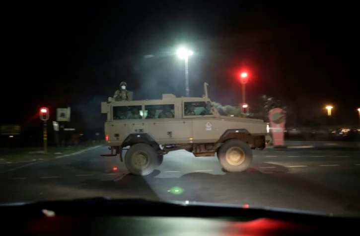 L'armée sud-africaine en position pour le début du confinement, le 26 mars 2020 à Soweto