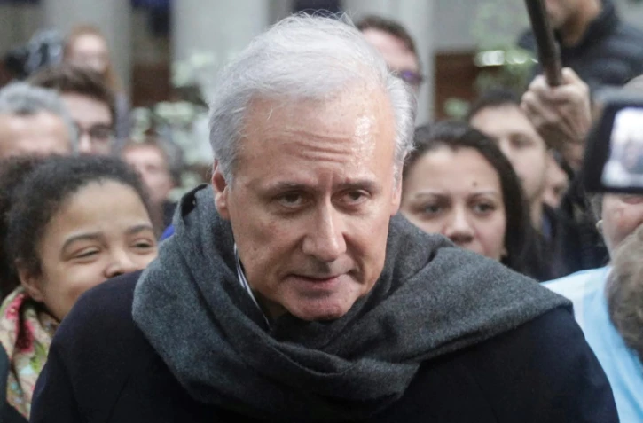 Georges Tron après son acquittement le 15 novembre 2018 à Bobigny