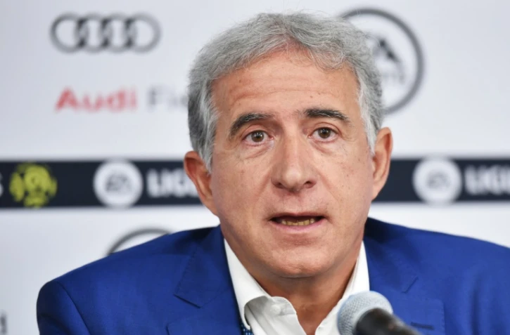 Le président du conseil de surveillance de Saint-Etienne et du syndicat Première Ligue Bernard Caïazzo, le 20 mai 2019 à Washington