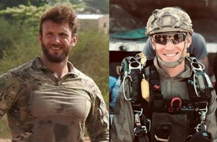 Photo fournie par la Marine nationale le 10 mai 2019 des maîtres Cédric de Pierrepont (g) et Alain Bertoncello, les deux soldats tués en libérant des otages au Burkina Faso