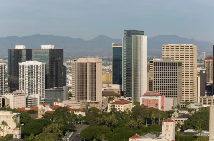 Honolulu, la capitale de l'Etat de Hawaï, le 13 janvier 2018 après une fausse alerte au missile balistique