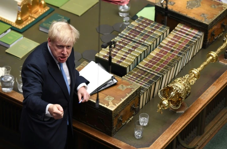 Le Premier ministre Boris Johnson devant le Parlement britannique le 25 juillet 2019.