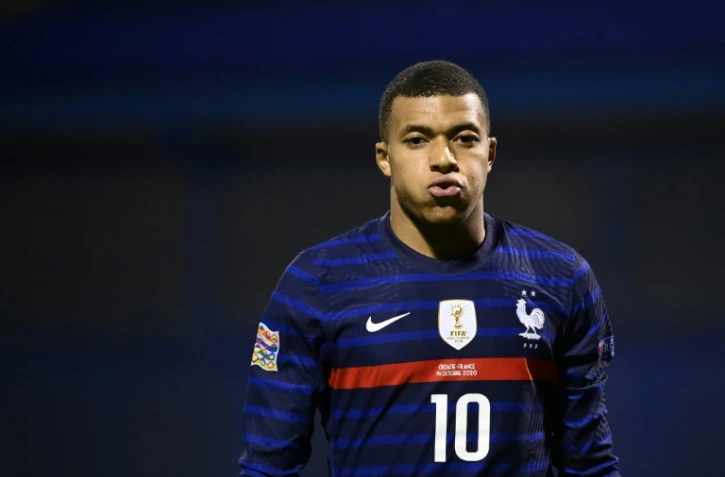 Kylian Mbappé avec la France contre la Croatie, le 14 octobre 2020 à Zagreb en Ligue des nations