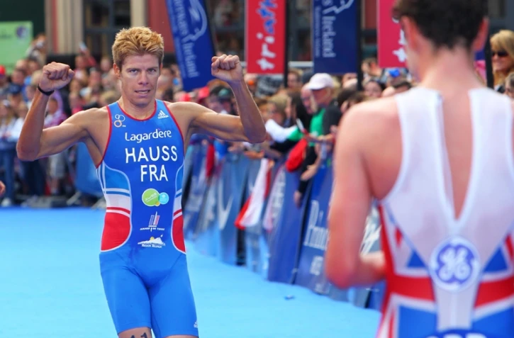 David Hauss remporte la médaille de Bronze lors du championnat d'Europe de triathlon à Athlone, Irlande. (Photo: T.Deketelaere)