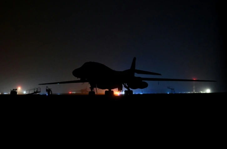 Un bombardier américain B-1 Lancer sur la base aérienne de Fairford, au Royaume-Uni, le 7 mars 2026