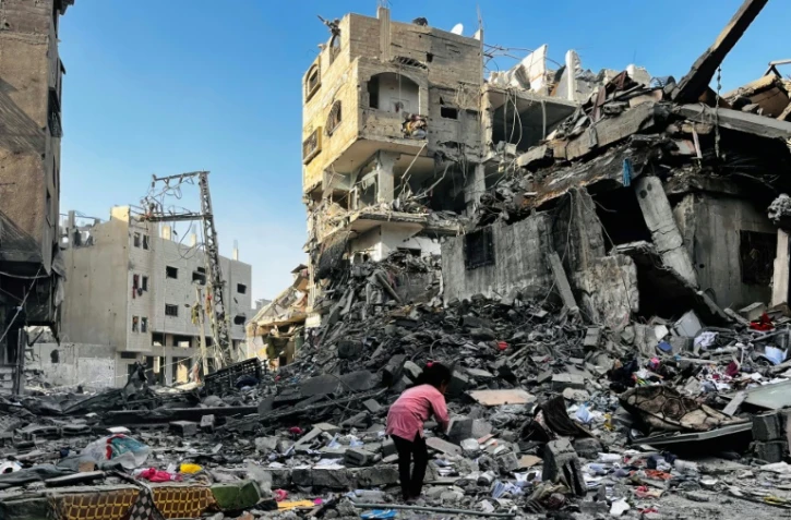 Destructions après des frappes israéliennes sur Beit Lahia, dans le nord de la bande de Gaza, le 29 octobre 2024