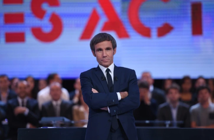 David Pujadas sur le plateau de l'émisssion "Des paroles et des actes" sur France 2 le 24 septembre 2015 à Paris