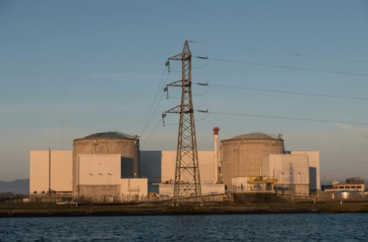 La centrale nucléaire de Fessenheim (Haut-Rhin), sur les bords du Grand canal d'Alsace, le 6 décembre 2019
