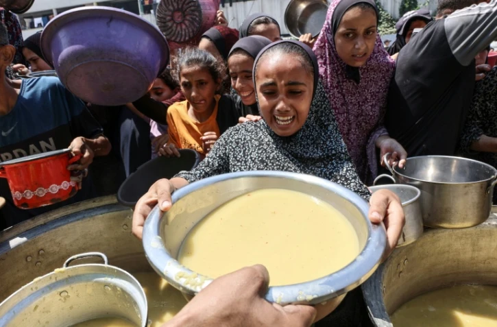 Distribution de nourriture à Gaza-ville, le 25 juillet 2025