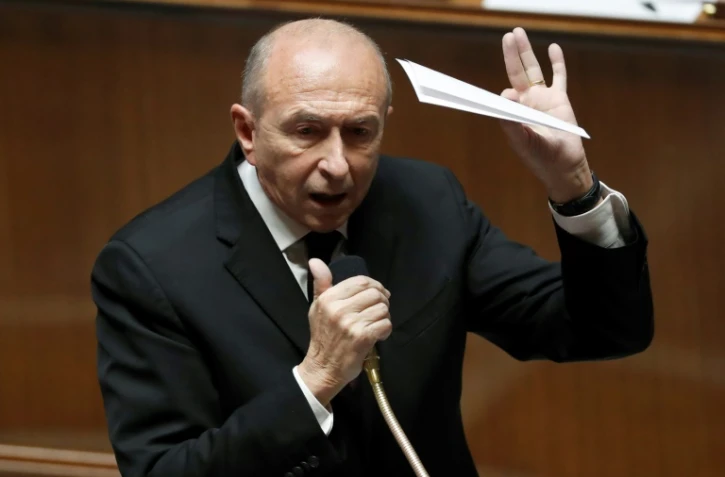 Le ministre de l'Intérieur Gérard Collomb, lors d'une séance de questions au gouvernement à l'Assemblée nationale, le 19 décembre 2017