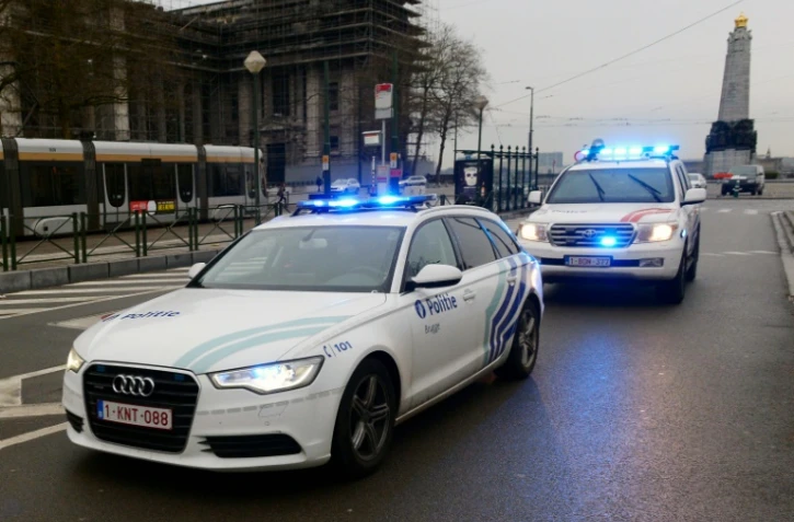 Des voitures de police à Bruxelles le 31 mars 2016