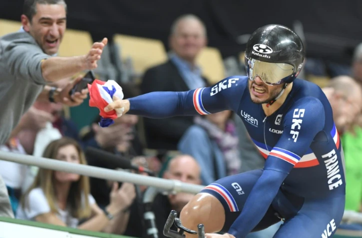 Le Français Quentin Lafargue champion du monde du kilomètre au vélédrome de Pruszkow le 1er mars 2019