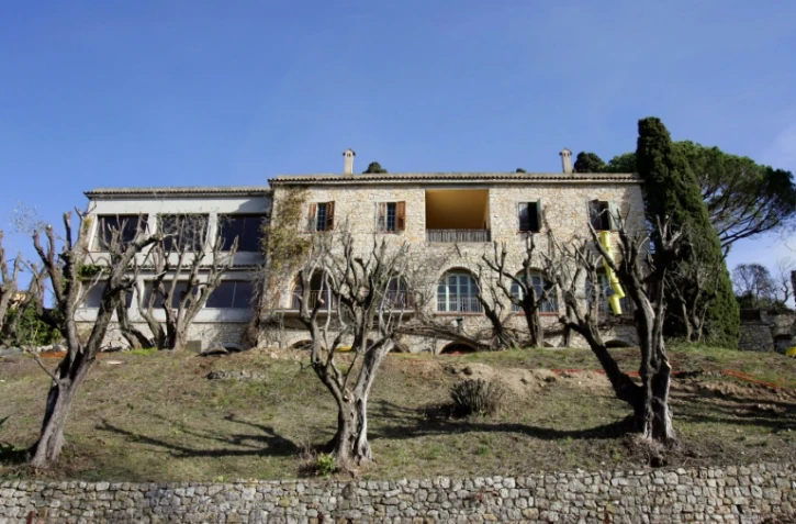 La villa où Picasso de Mougins a passé les dernières années de sa vie, photographiée le 5 février 2008, a été vendue aux enchères pour 20 millions d'euros