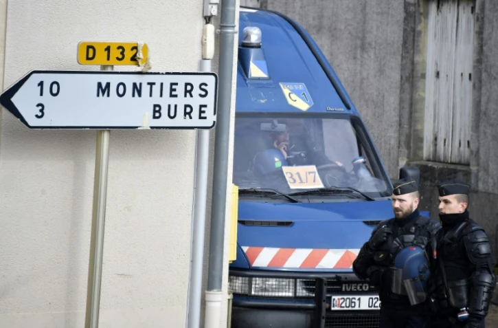Des gendarmes à Mandres-en-Barrois, le 3 mars 2018