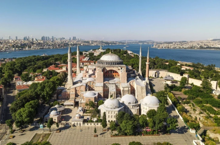 L'ex-basilique Sainte-Sophie à Istanbul, le 28 juin 2020