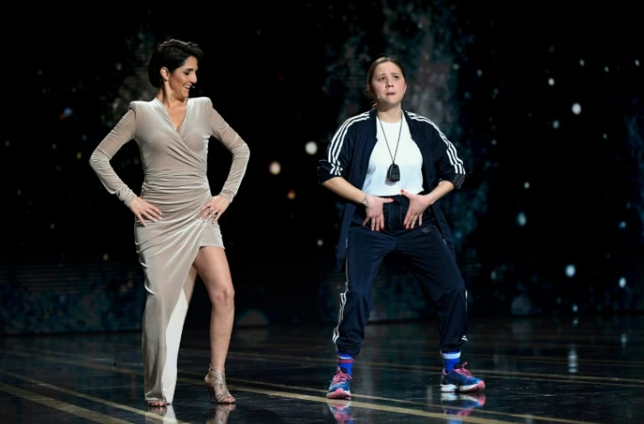 L'humoriste Florence Foresti, maîtresse de la 45è cérémonie des César, a quitté la salle Pleyel pour protester contre le César attribué à Roman Polanski, visé par plusieurs accusations de viols, le 28 février  2020 à Paris
