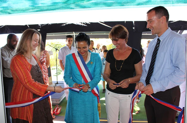 Jeudi 22 juillet 2010 - Inauguration de la micro-crèche "Les Hippocampes" à Saint-Gilles Les Bains.
