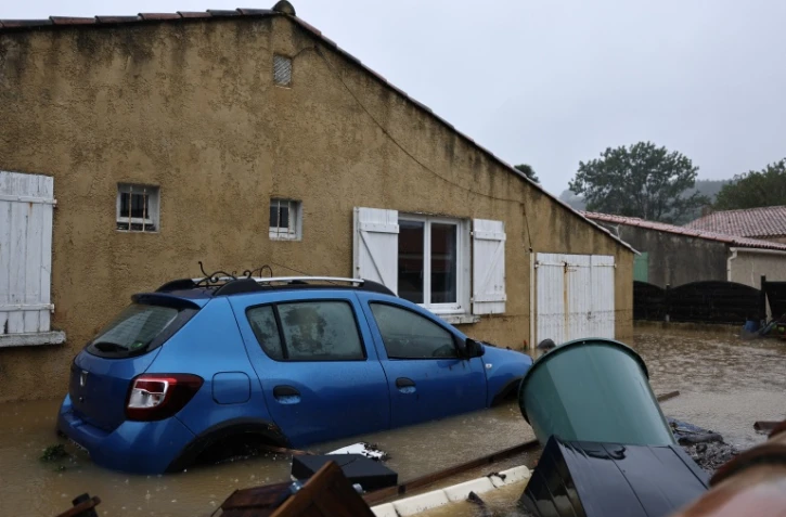 Inondations à Saint-Mitre-les-Remparts, près de Marseille, le 20 octobre 2026