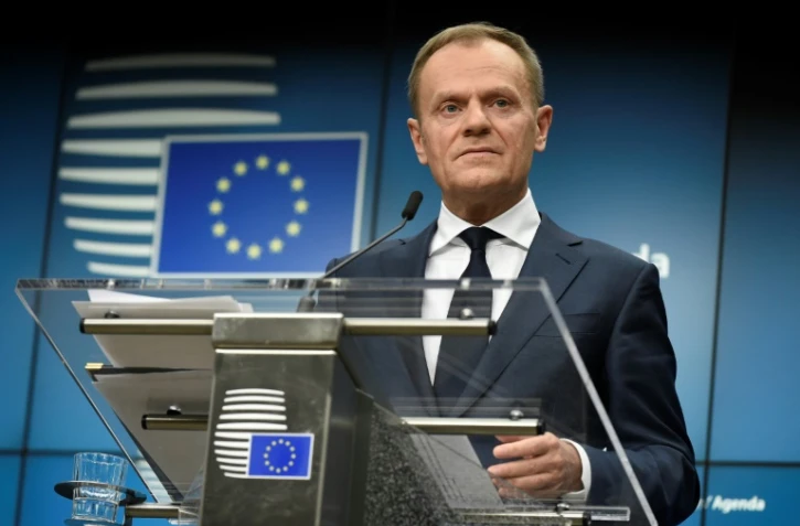 Le président du Conseil européen, Donald Tusk, le 23 février 2018 à Bruxelles 
