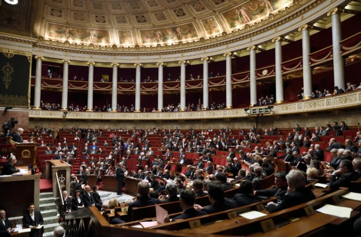 Vue d'ensemble de l'Assemblée nationale, lors d'une séance de questions au gouvernement, le 10 février 2015 à Paris