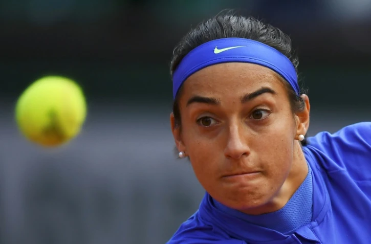Caroline Garcia lors de sa défaite contre Karolina Pliskova, le 7 juin 2017 à Roland-Garros