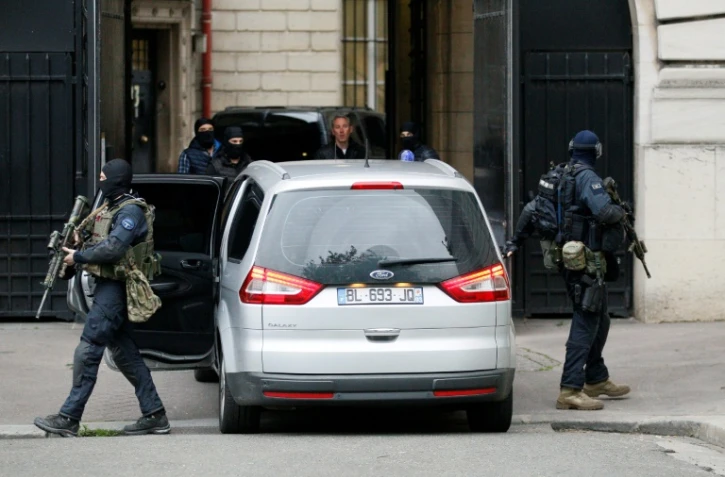 Le convoi transportant  Salah Abdeslam à son arrivée au palais de justice le 20 mai 2016 à Paris
