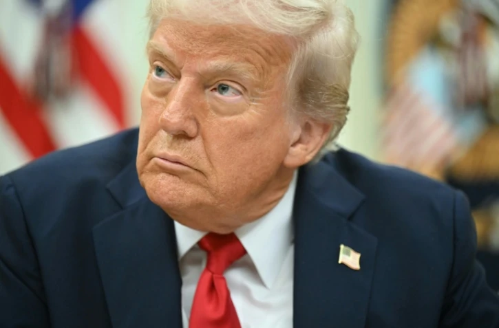 Donald Trump dans le Bureau ovale, à la Maison Blanche, le 31 mars 2025