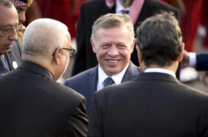 Le roi Abdallah II de Jordanie, le 22 mars 2017 à Rabat au Maroc