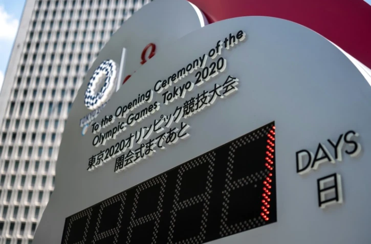 Le compte à rebours un jour avant la cérémonie d'ouverture des JO de Tokyo, le 22 juillet 2021