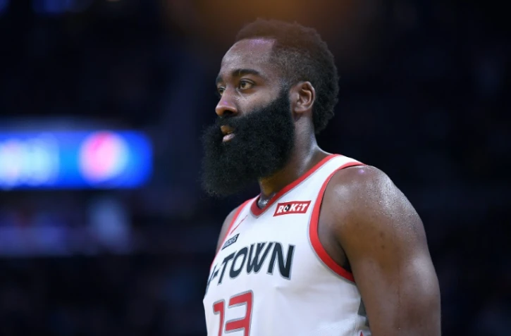 James Harden lors de la défaite des Houston Rockets contre Golden State Warriors en NBA le 25 décembre 2019 à San Francisco
