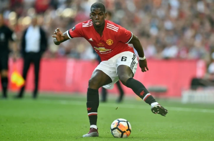 Le milieu français de Manchester United, Paul Pogba, lors d'un match de Premier League face à Chelsea, à Londres, le 19 mai 2018