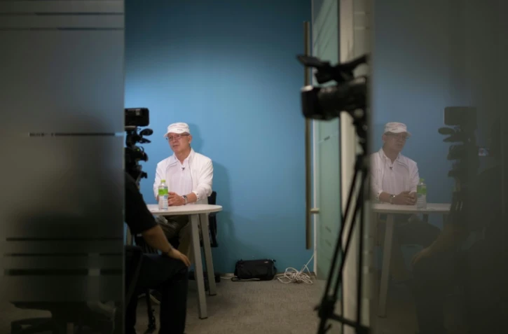 L'ancien espion sud-coréen Park Chae-seo lors d'un entretien avec l'AFP le 29 août 2018 à Séoul