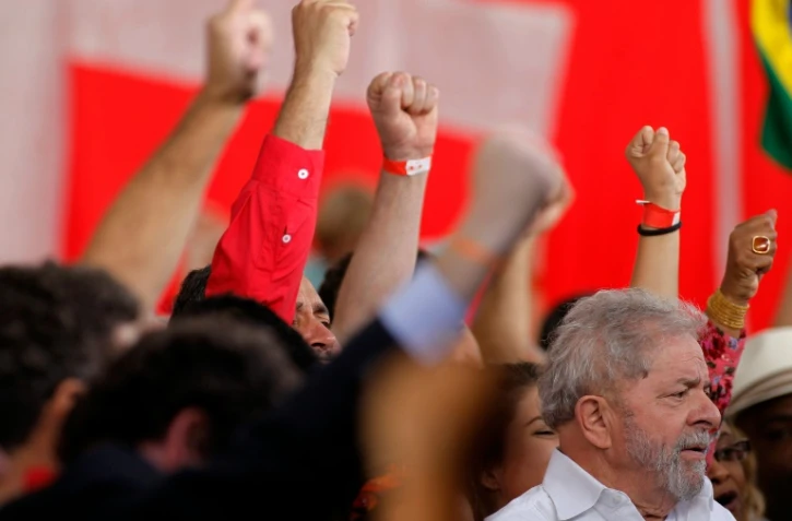Luiz Inacio Lula da Silva le 16 avril 2016 à Brasilia