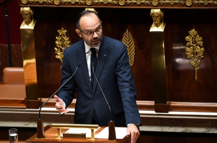 Edouard Philippe devant l'Assemblée nationale, à Paris le 5 décembre 2018
