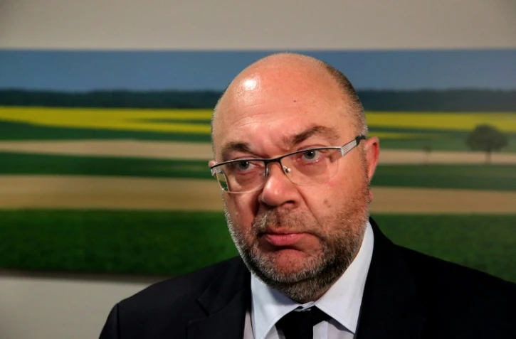 Le ministre de l'Agriculture Stéphane Travert à Pomacle le 27 novembre 2017