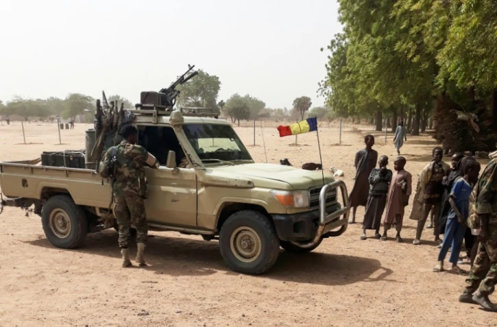 Un véhicule militaire tchadien près de N'Djamena, le 3 janvier 2020