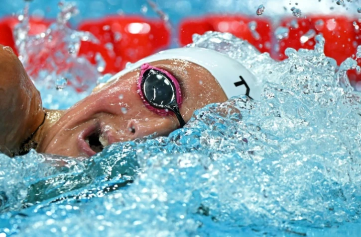 Charlotte Bonnet en lice sur 200 m libre aux Mondiaux de Budapest, le 20 juin 2022 