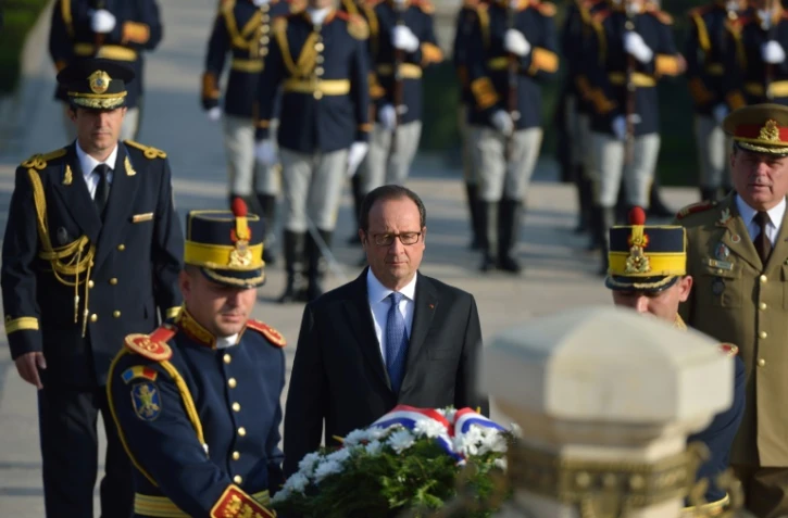 Le président François Hollande en visite d'Etat en Roumanie, le 13 septembre 2016 à Bucarest