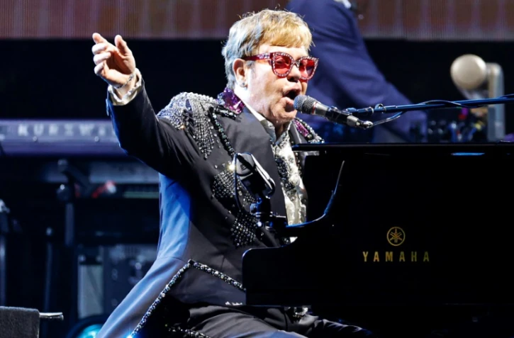 Elton John lors de sa tournée "Farewell Yellow Brick Road", le 5 août 2022 à Chicago