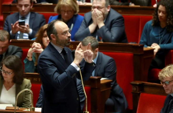 Le Premier ministre Edouard Philippe devant l'Assemblée nationale, le 12 février 2019