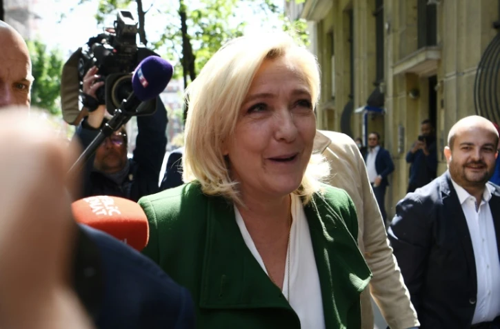 Marine Le pen, le 25 avril 2022 à Paris au lendemain du 2nd tour de la présidentielle remporté par le président sortant Emmanuel Macron