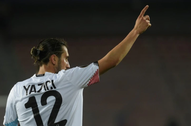 Le milieu turc de Lille Yusuf Yazici auteur d'un triplé contre le Sparta en Ligue Europa, le 22 octobre 2020 à Prague    