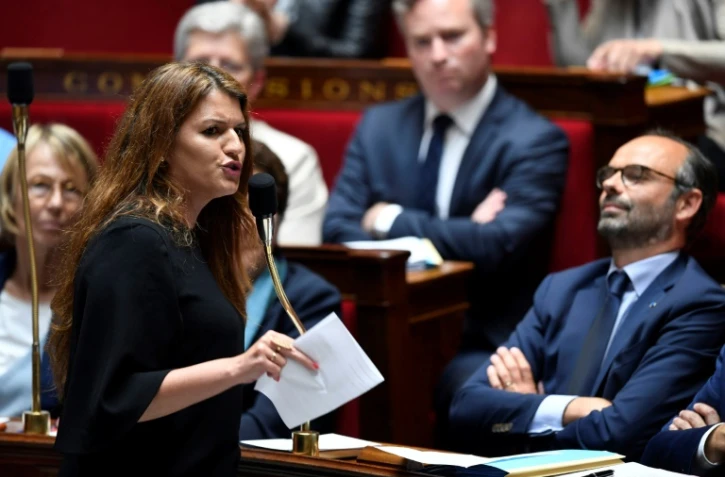 La secrétaire d'Etat à l'Egalité entre les femmes et les hommes, Marlène Schiappa, à l'Assemblée nationale, le 15 mai 2018
