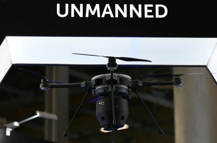 Un drone au salon Eurosatory, à Villepinte, dans la banlieue nord de Paris, le 13 juin 2022 