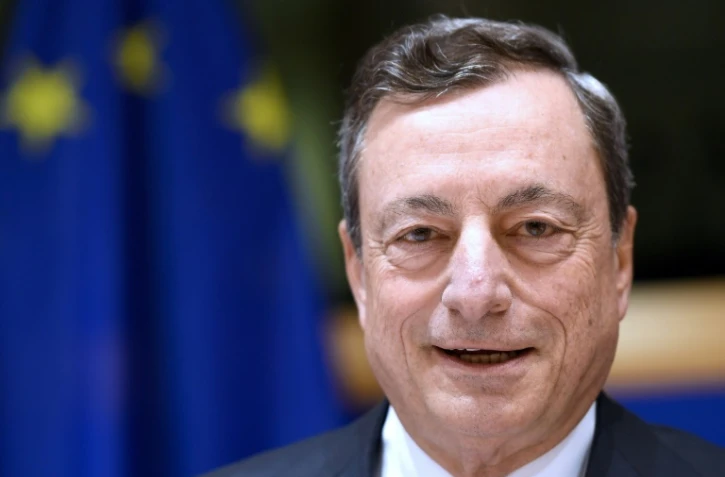 Le président de la Banque centrale européenne Mario Draghi, au Parlement européen à Bruxelles, le 29 mai 2017
