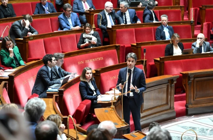 Gabriel Attal devant les députés à l'Assemblée nationale, le 3 avril 2024