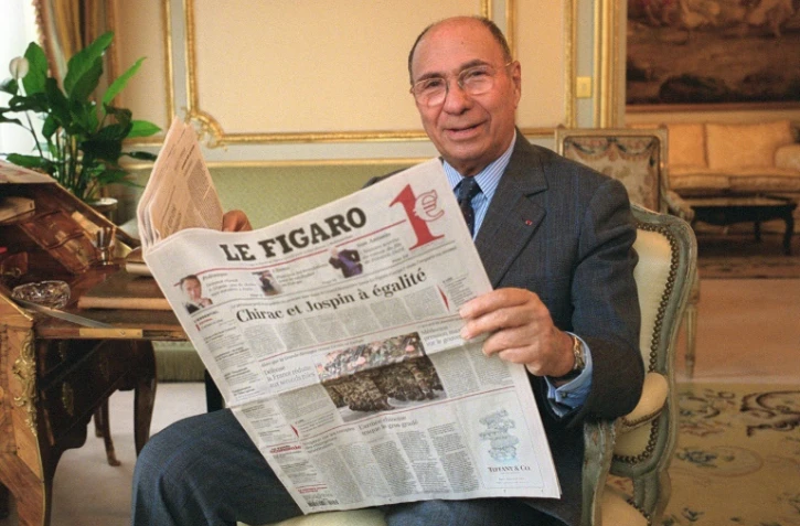 Serge Dassault, le 5 février 2002, à Paris