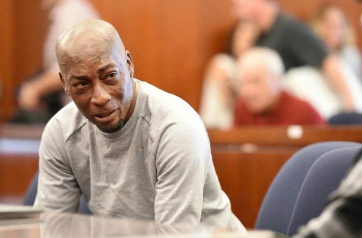 Dewayne Johnson à l'annonce du verdict dans le procès qui l'opposait au géant agrochimique Monsanto, le 10 août 2018 à San Francisco en Californie