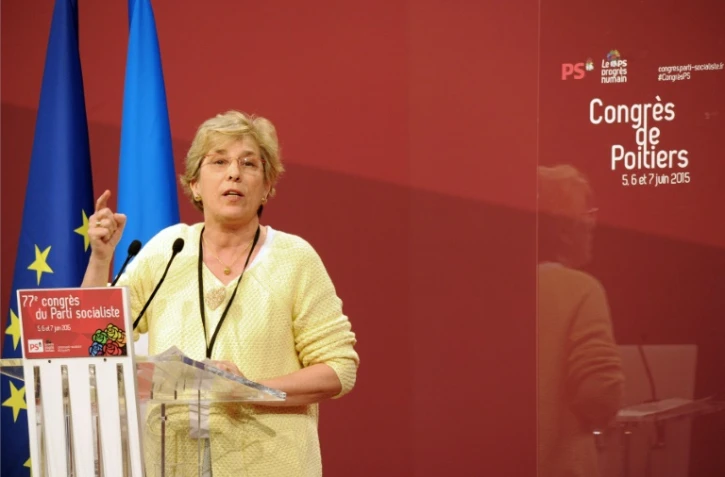 La sénatrice socialiste Marie-Noëlle Lienemann lors du 77ème congrés du Parti socialiste à Poitiers le 6 juin 2015
